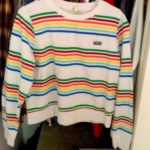 Rainbow vans long sleeve